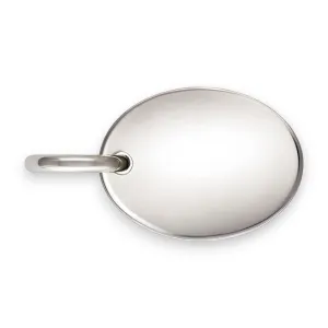 🆕🔗 Quality Tag (Oval) with Open Jump Ring in Sterling Silver