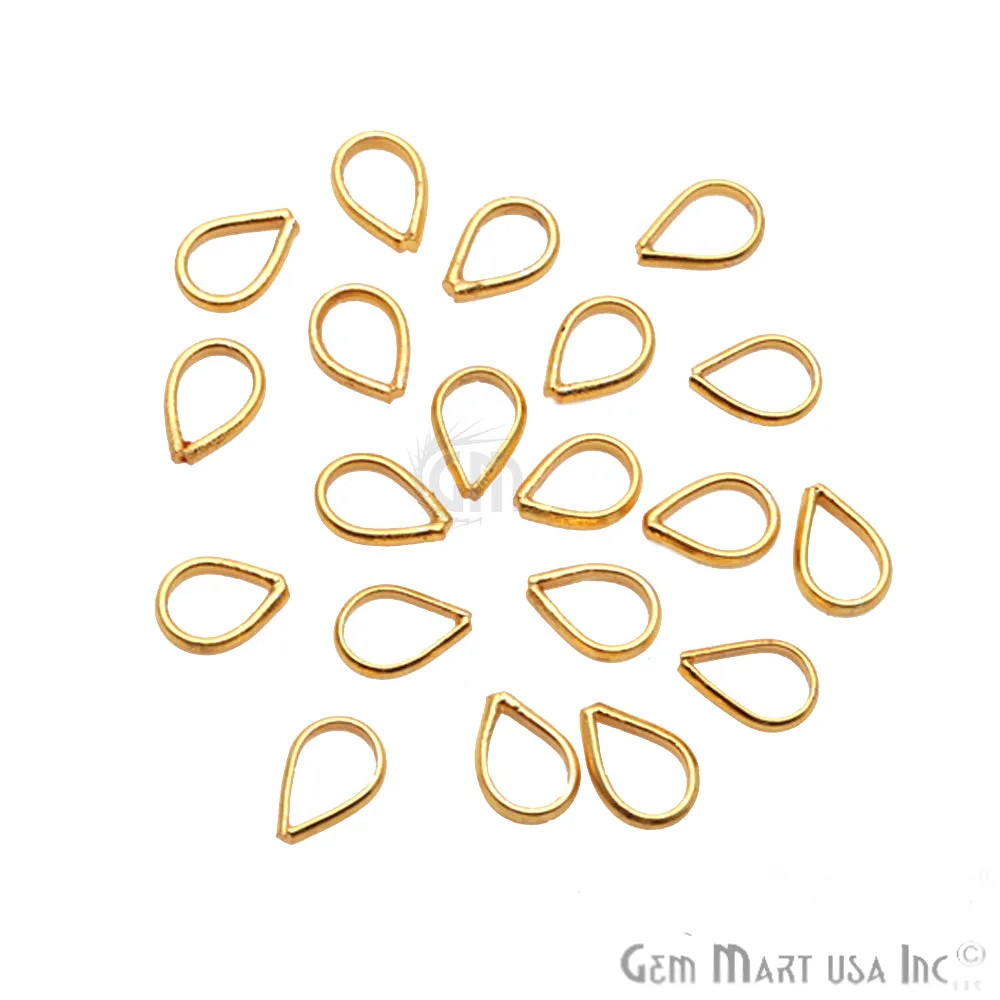 10pc Lot Hook Gold Plated Finding Jewelry Charm