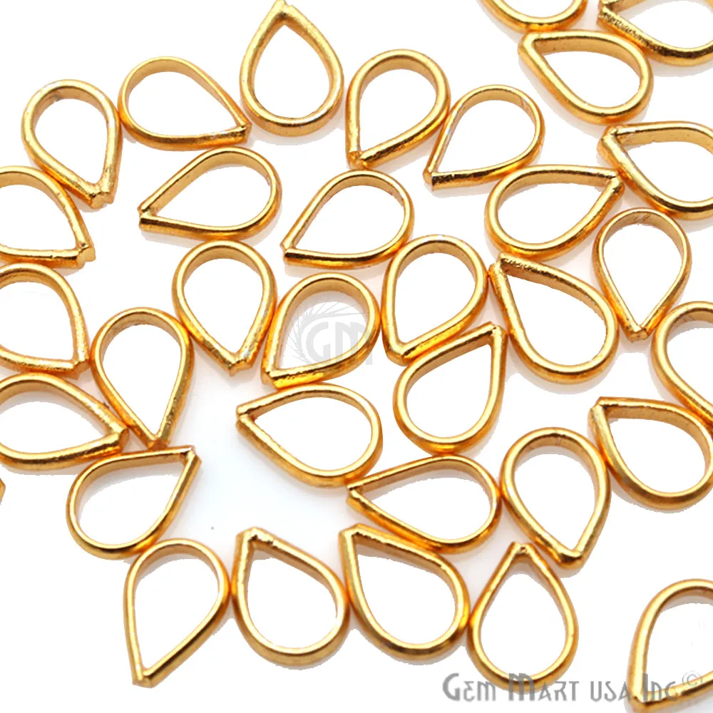 10pc Lot Hook Gold Plated Finding Jewelry Charm