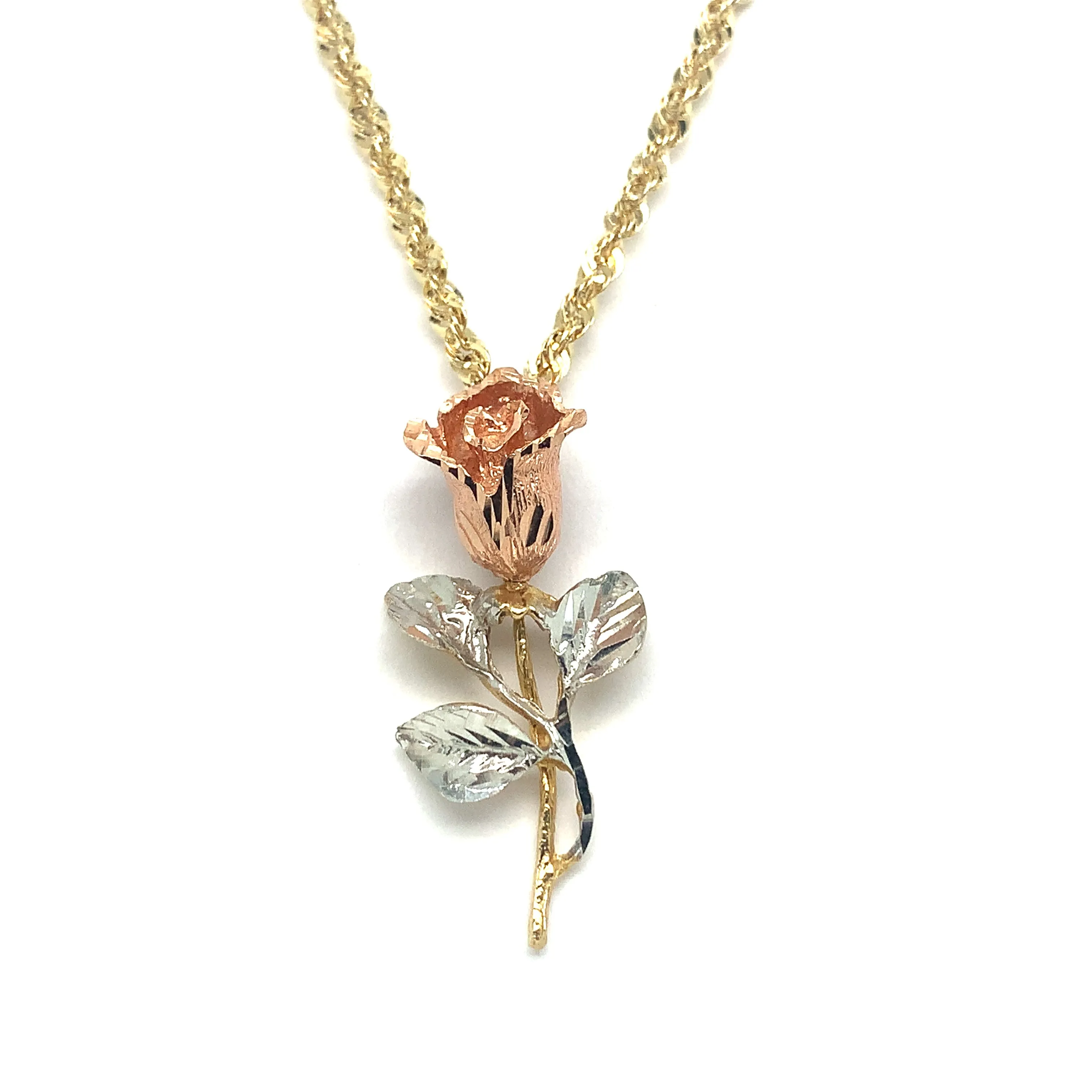 14k Rose Pendant