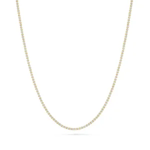 17" Tennis Necklace with 8ct of Diamonds