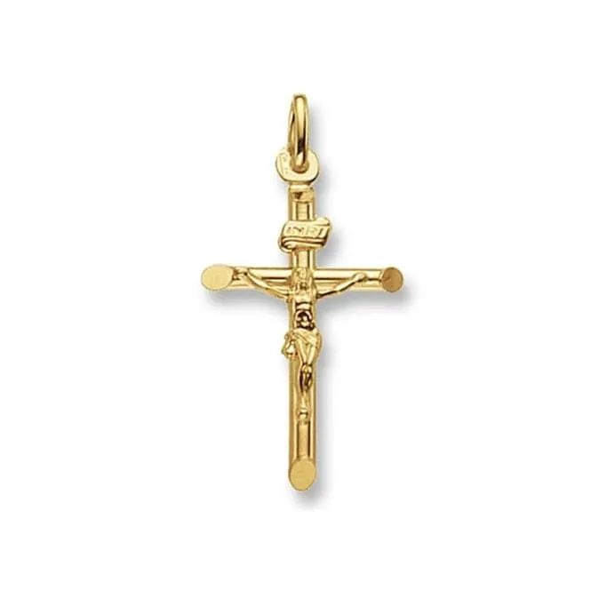 9ct Yellow Gold Crucifix Pendant PN101