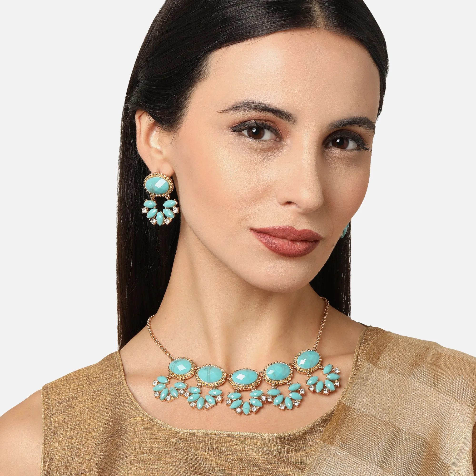 Accessorize London Turquoise Necklace Set