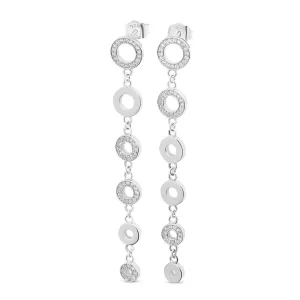 Art Deco Halo Drop Earrings