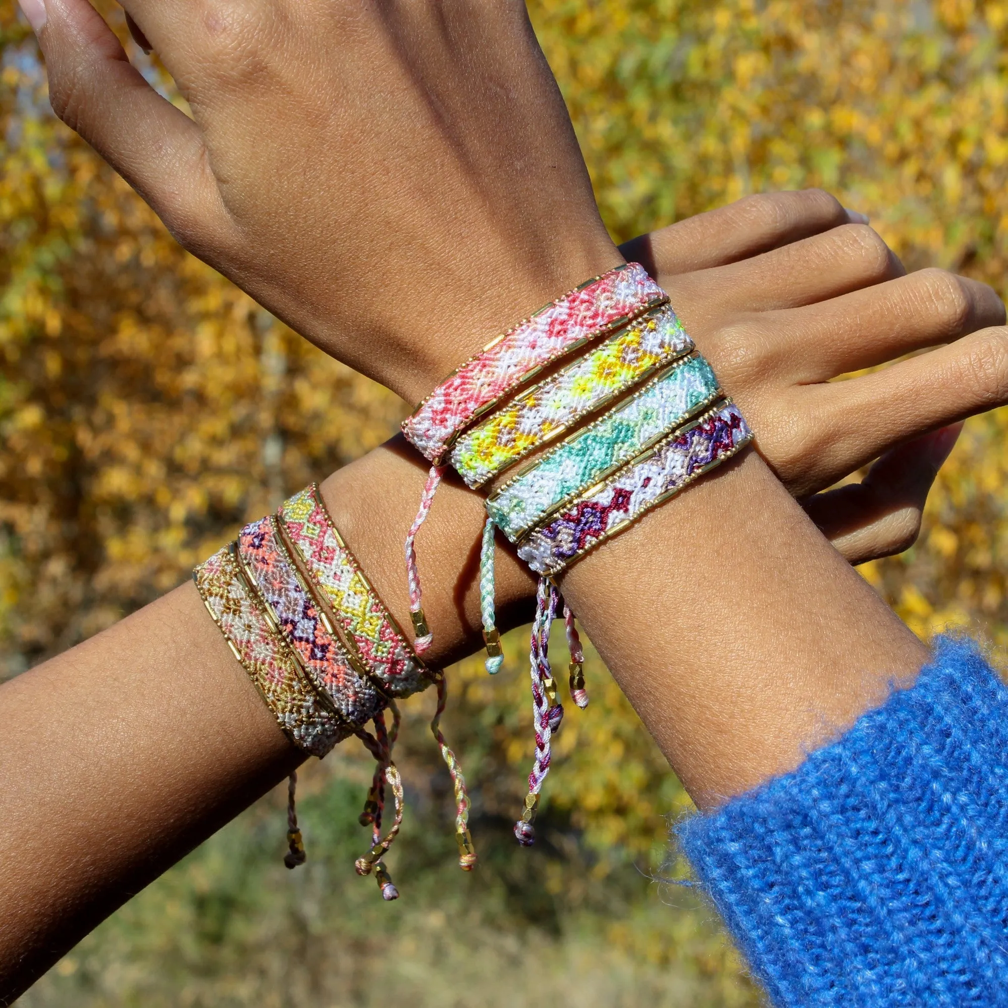 Bali Friendship Bracelet - Sherbet Plum