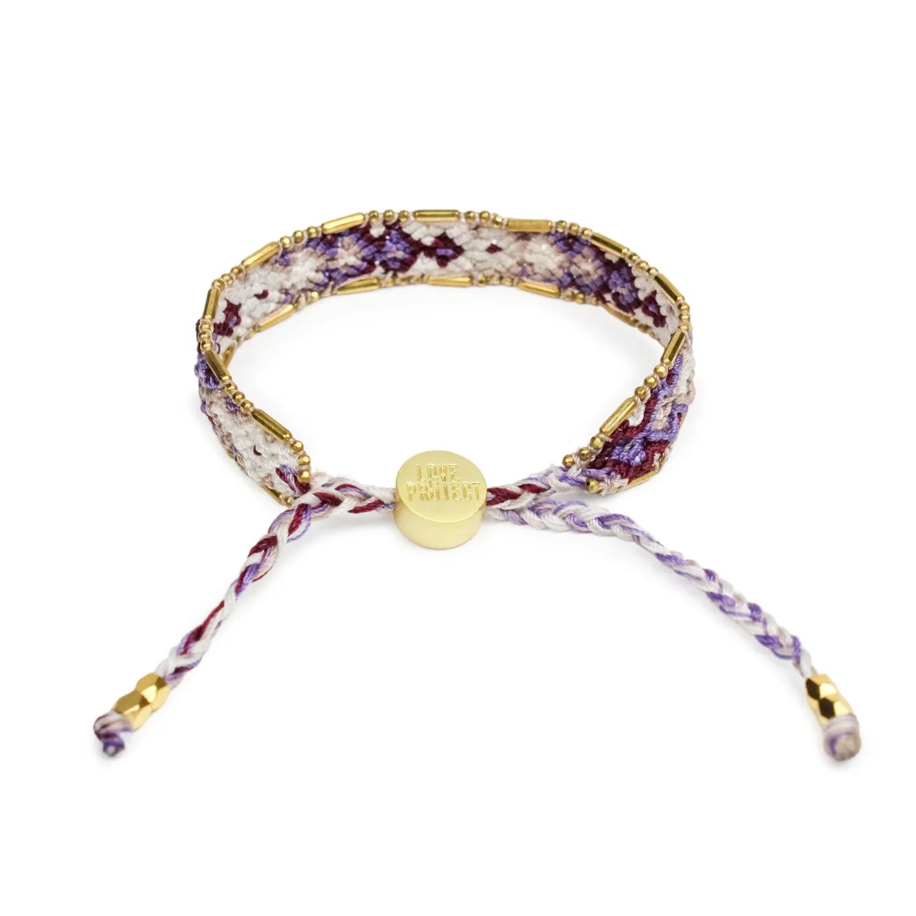 Bali Friendship Bracelet - Sherbet Plum