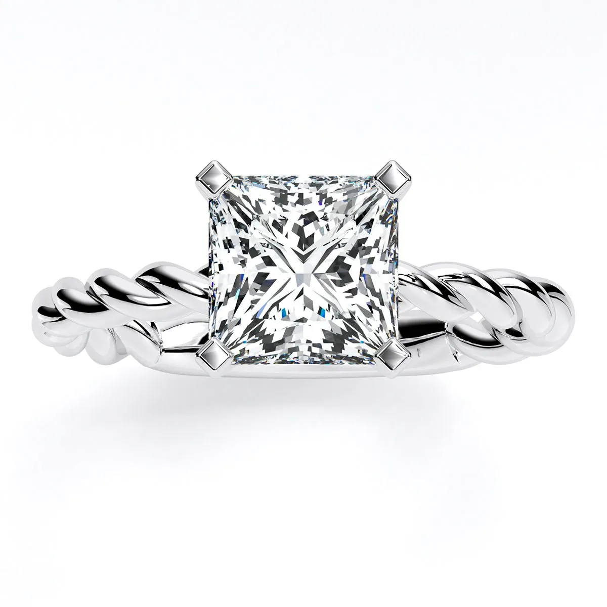 Balsam - Princess Lab Diamond Engagement Ring (IGI Certified)