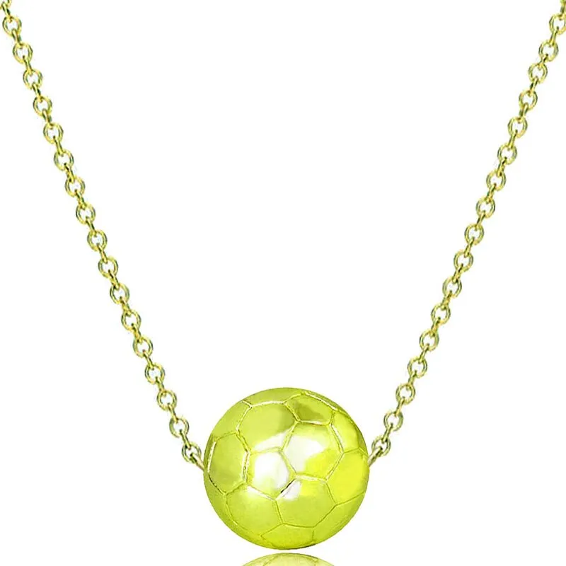 Basketball Necklace Choker Gold Silver Color Ball Shaped Pendant Sports Hip Hop Punk Jewelry