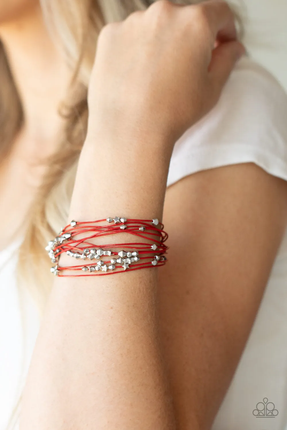 Bracelets Star-Studded Affair - Red B283 Americana S129