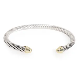 Cable Classic Bracelet in 14k Yellow Gold/Sterling Silver