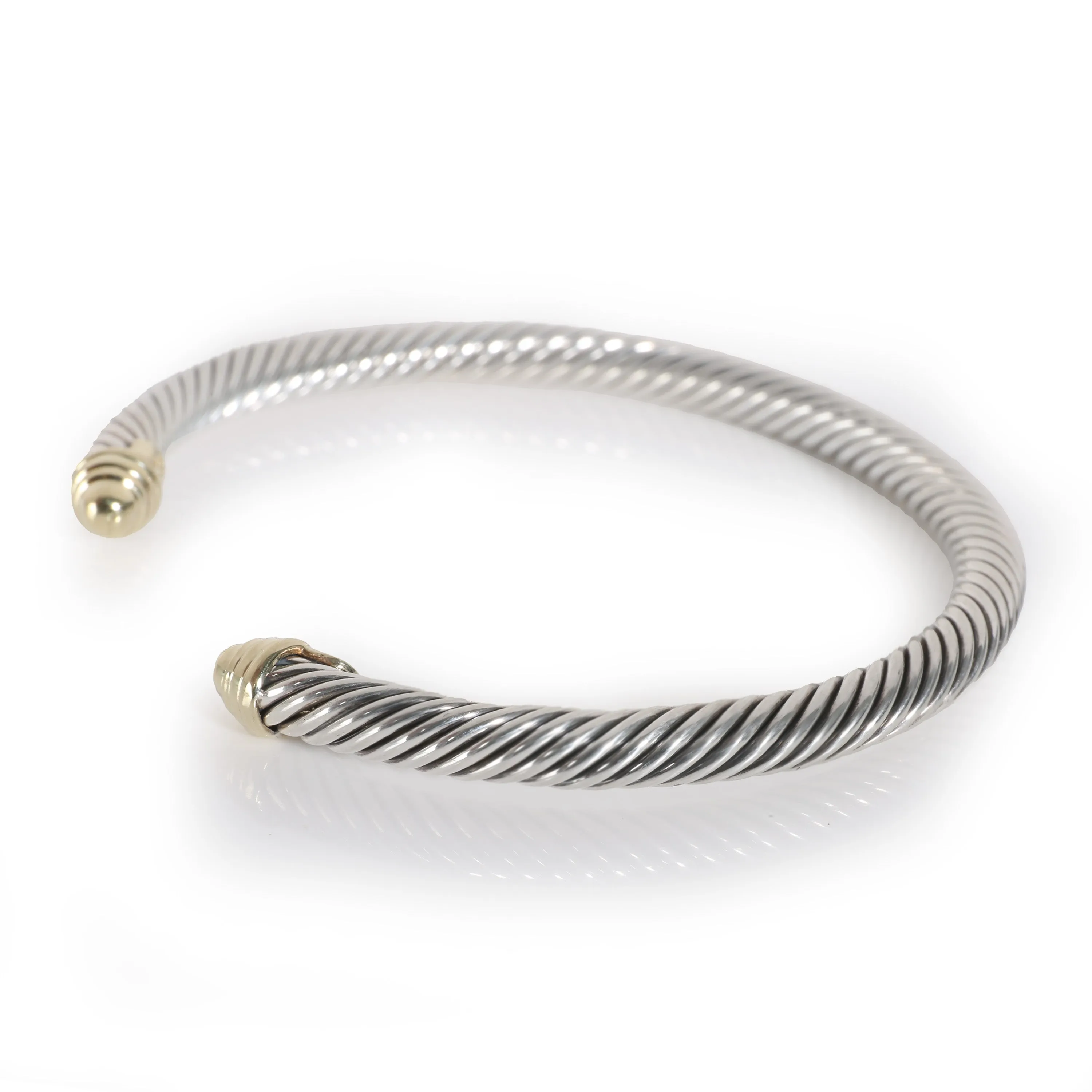 Cable Classic Bracelet in 14k Yellow Gold/Sterling Silver