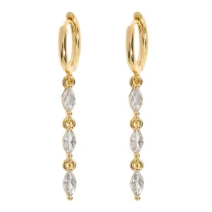 Carina - Crystal Party Hoop Earrings