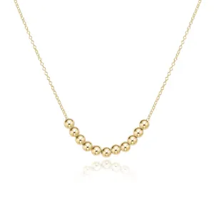 Classic Beaded Bliss 16" Gold Necklace