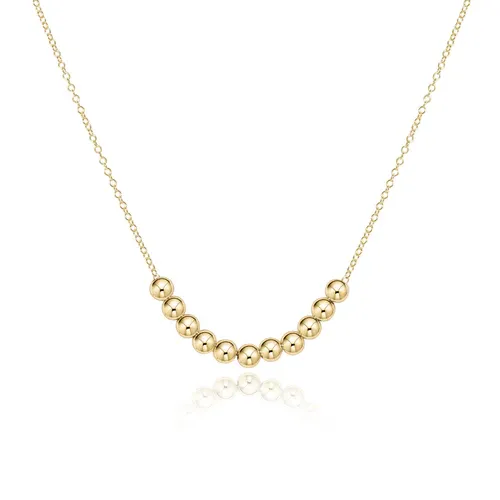 Classic Beaded Bliss 16" Gold Necklace