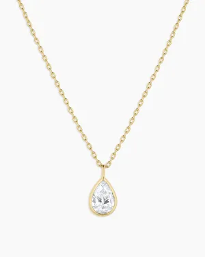 Classic Diamond Pear Necklace