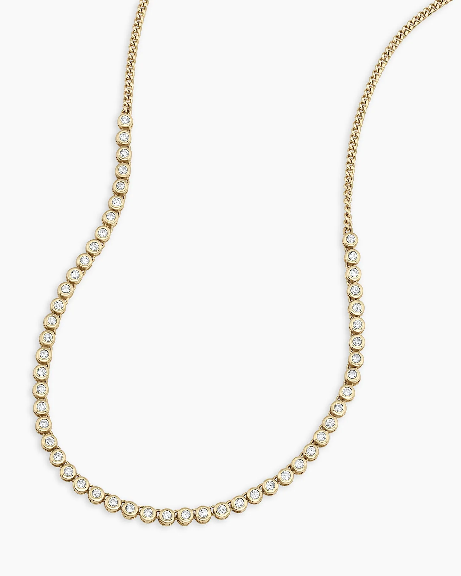 Classic Diamond Row Necklace