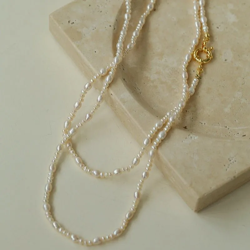 Classic Mixed Freshwater Pearl Long Style Necklace