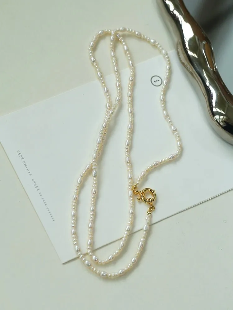 Classic Mixed Freshwater Pearl Long Style Necklace