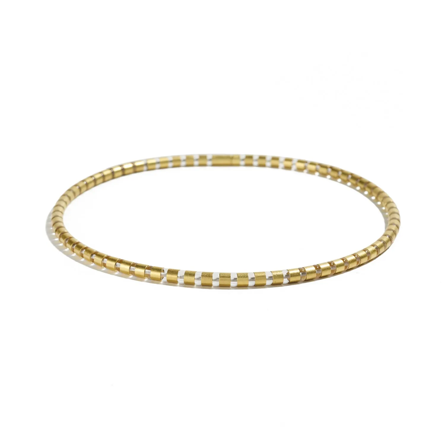 Cleopatra Gold Collier~5mm Rock Crystal