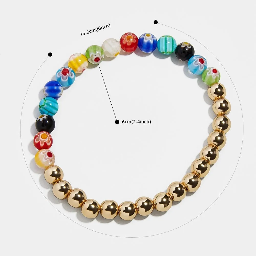 Colorful Chakra Yoga Energy Bead Bracelet