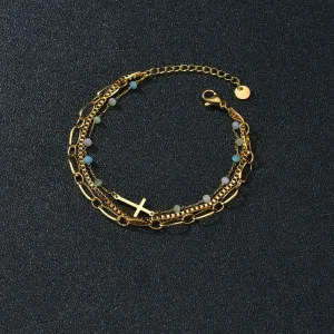 Cross Multi-layer Bracelet Women Fashion