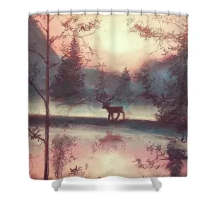 Deer Woodlet - Shower Curtain