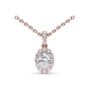 Diamond Halo Necklace