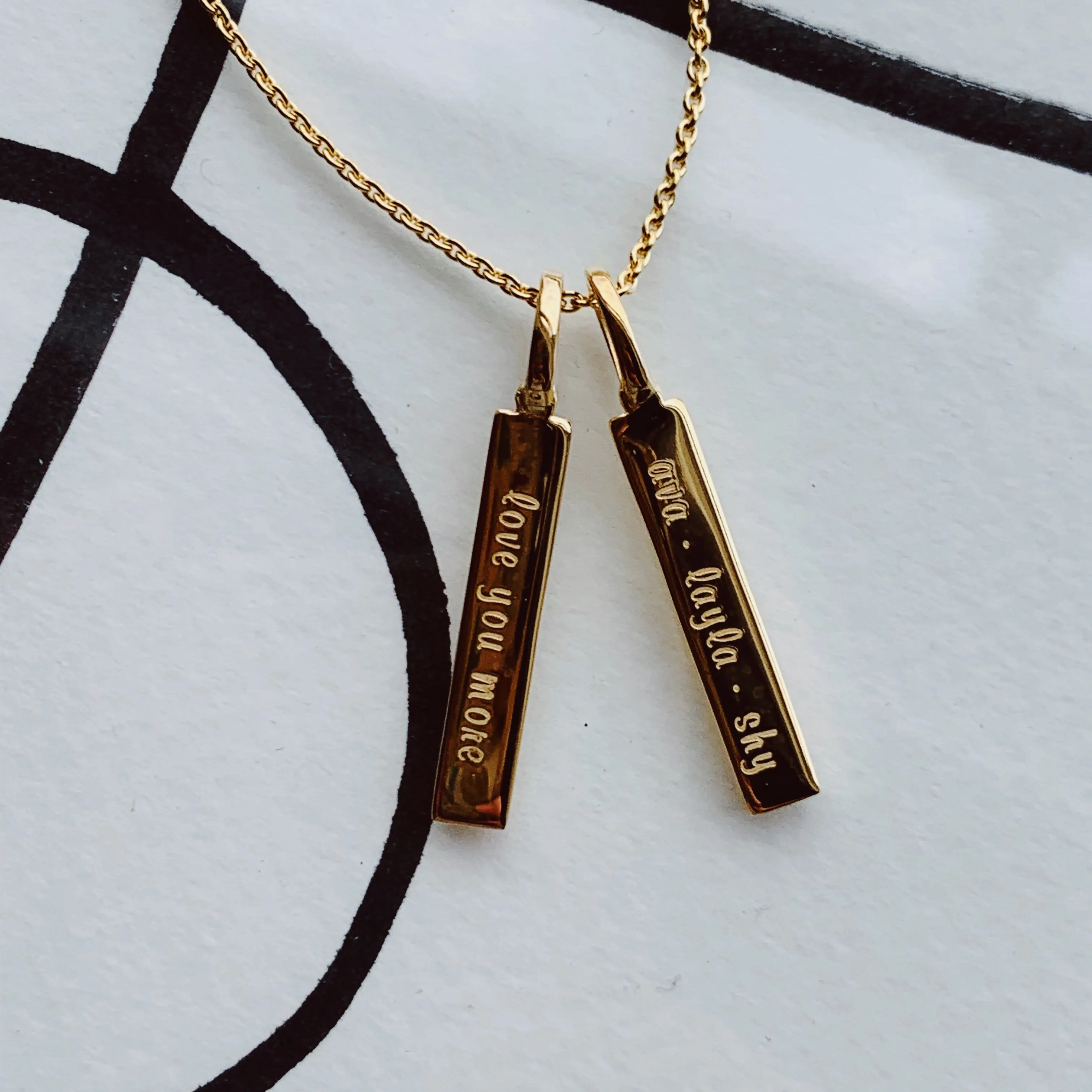 Double Bar Necklace