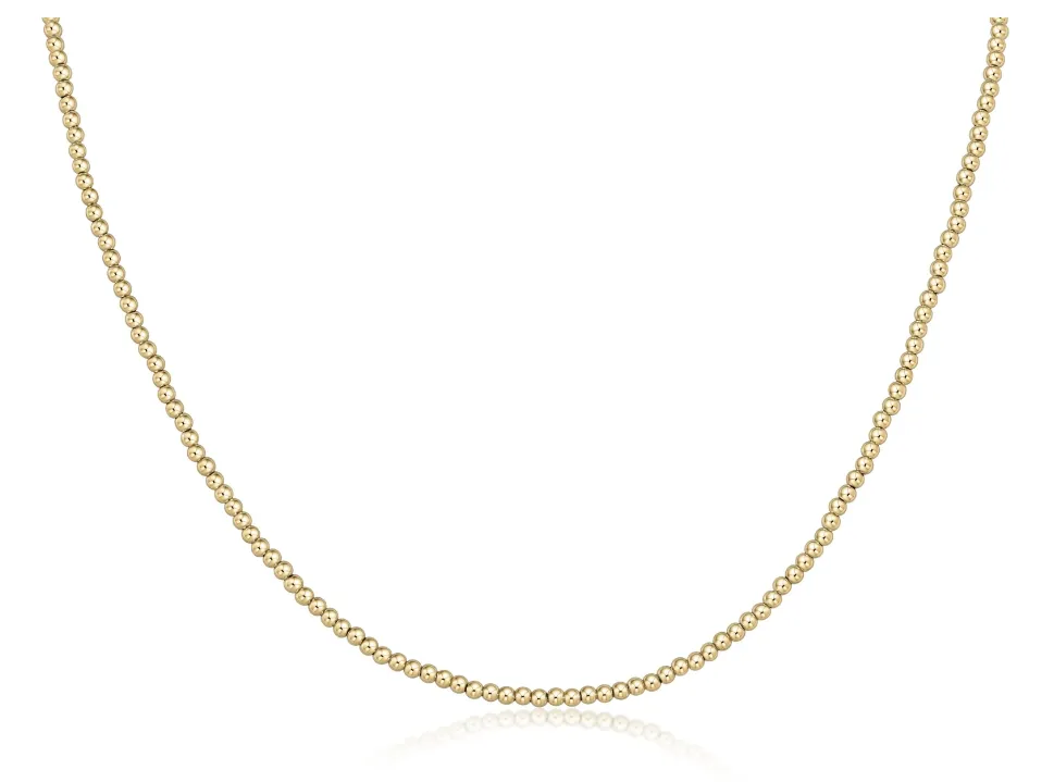 E Newton Choker Classic Gold Bead