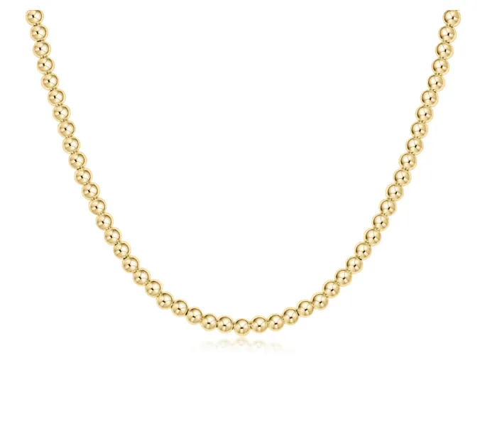 E Newton Choker Classic Gold Bead