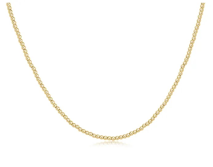 E Newton Choker Classic Gold Bead