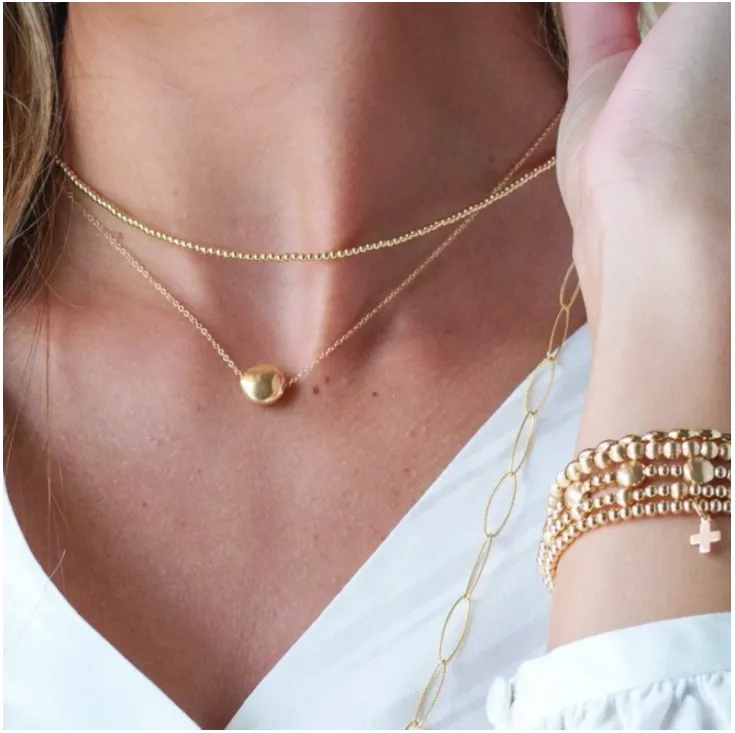 E Newton Choker Classic Gold Bead