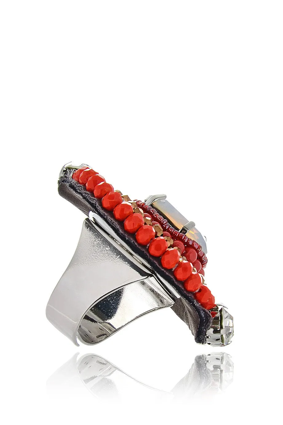 EILEEN Red Crystal Ring