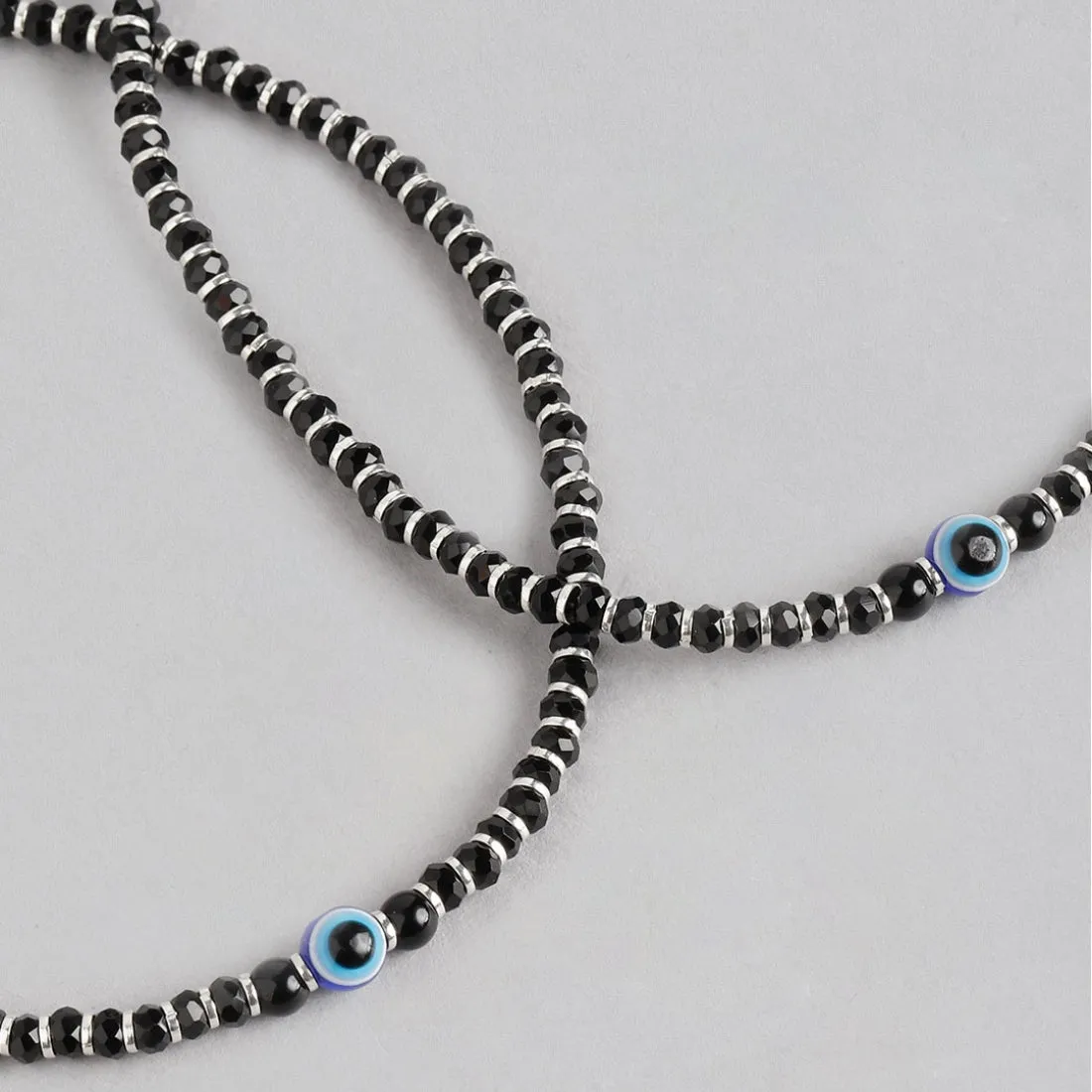 Evil Eye Beads 925 Sterling Silver Anklets