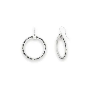 Flat Rope Hoop Earrings