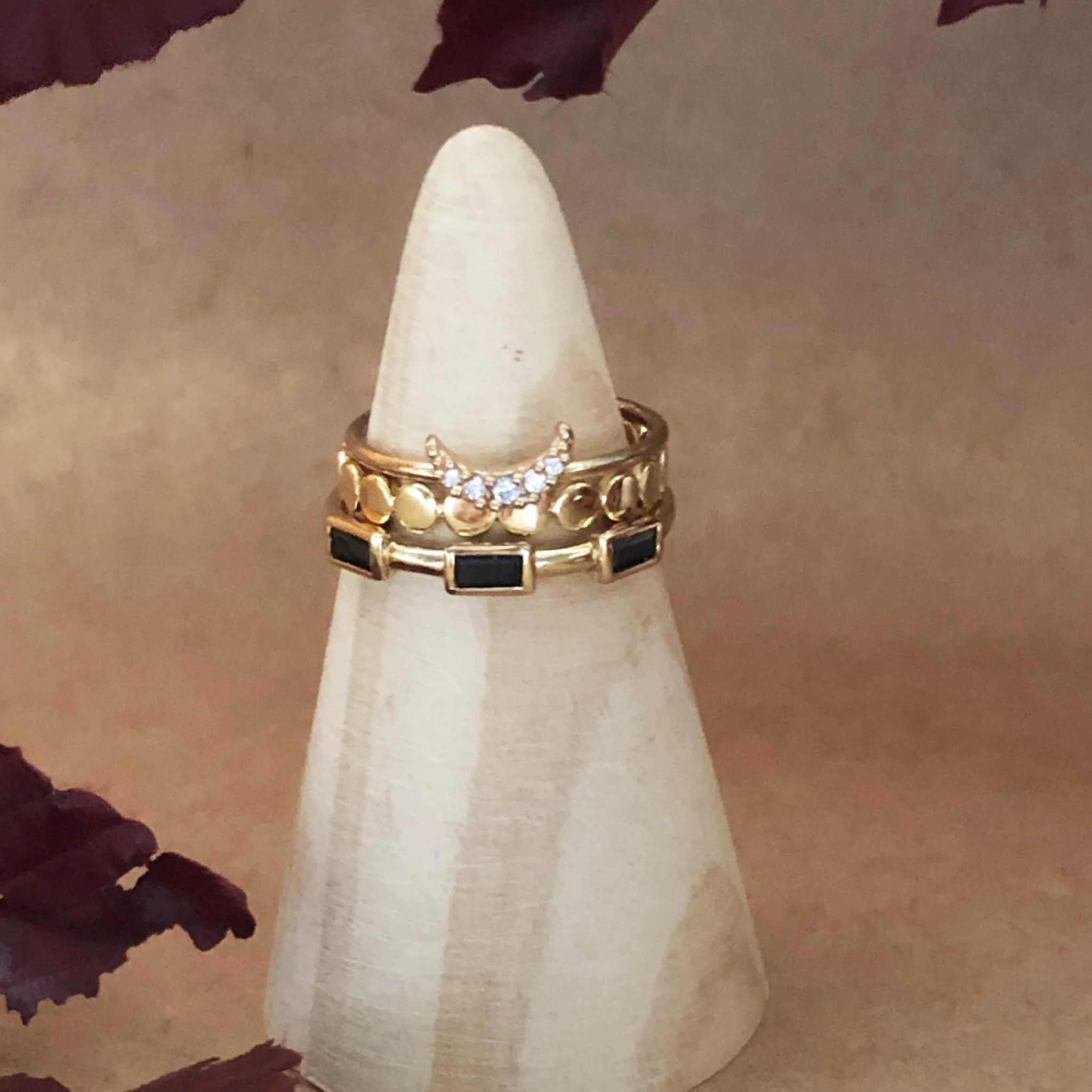 Full Moon Band Ring - Gold