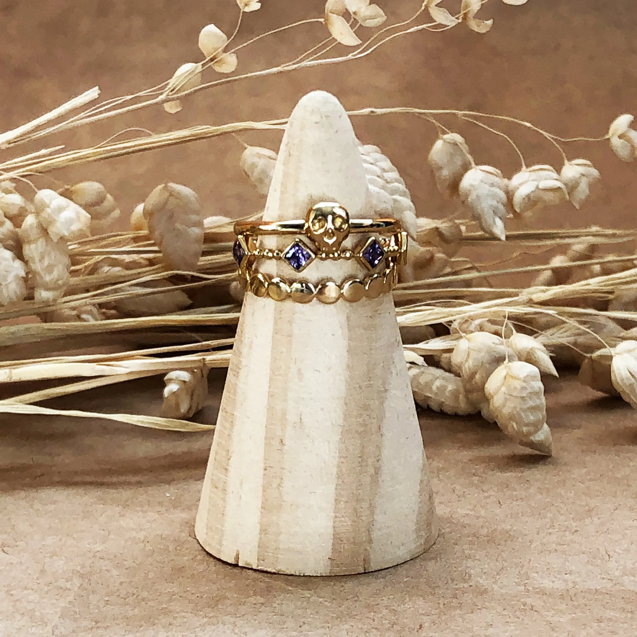 Full Moon Band Ring - Gold