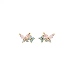 Gold Cho Butterfly Studs