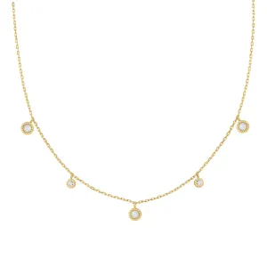 Gold Kyoto Opal Station Necklace