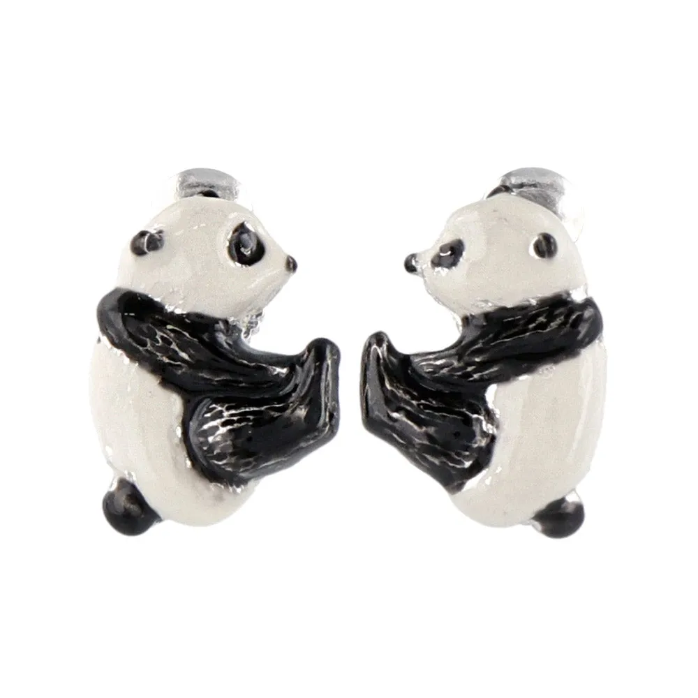 Goro Goro Panda Clip On Earrings