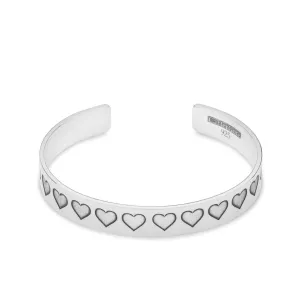 Heart Engraved Bangle