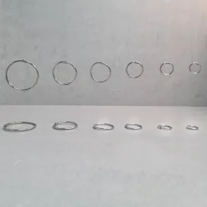 Hinged Rings - Nickel Binding Rings