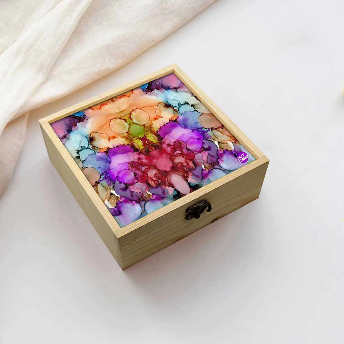 Jewellery Box Makepup Organizer -  Alcohol Ink