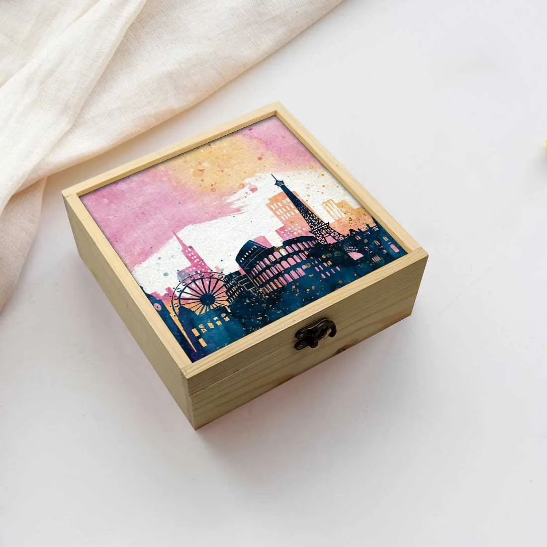 Jewellery Box Makepup Organizer -  Paris City Art