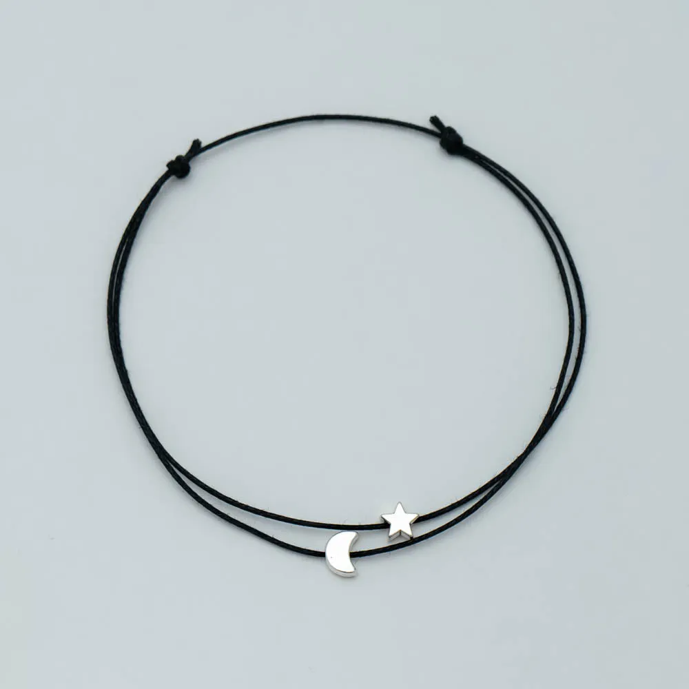 KY101525  - Star & Moon Anklet