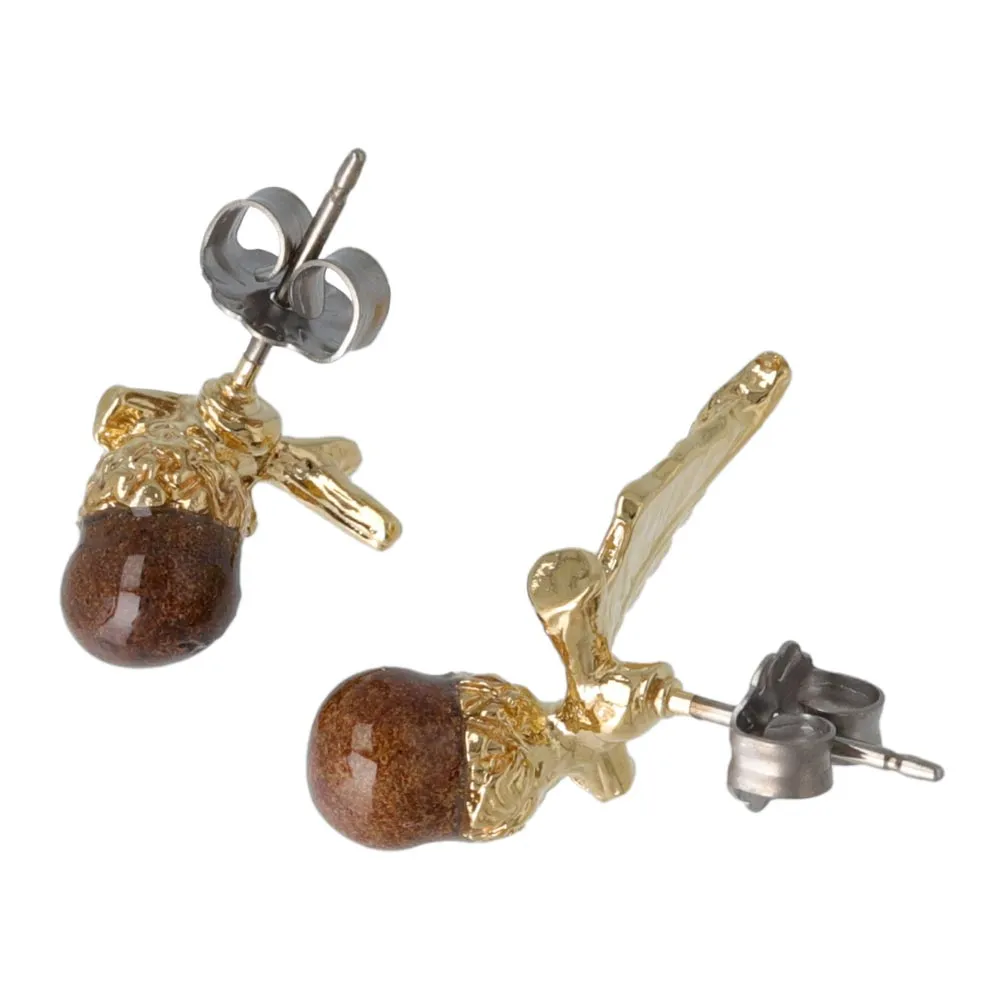 Leaf and Nut Mismatched Studs