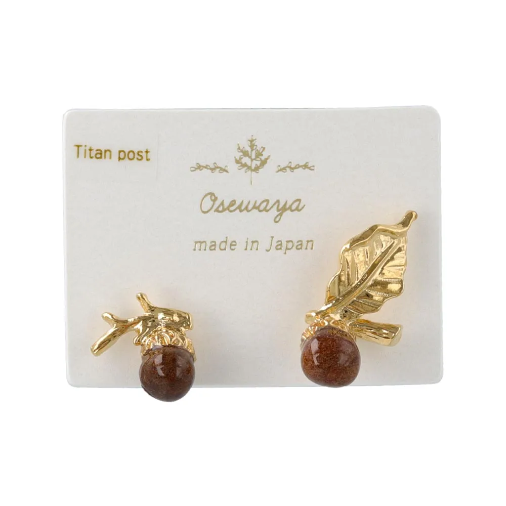 Leaf and Nut Mismatched Studs