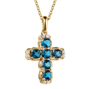 London Blue Topaz Devotion Pendant