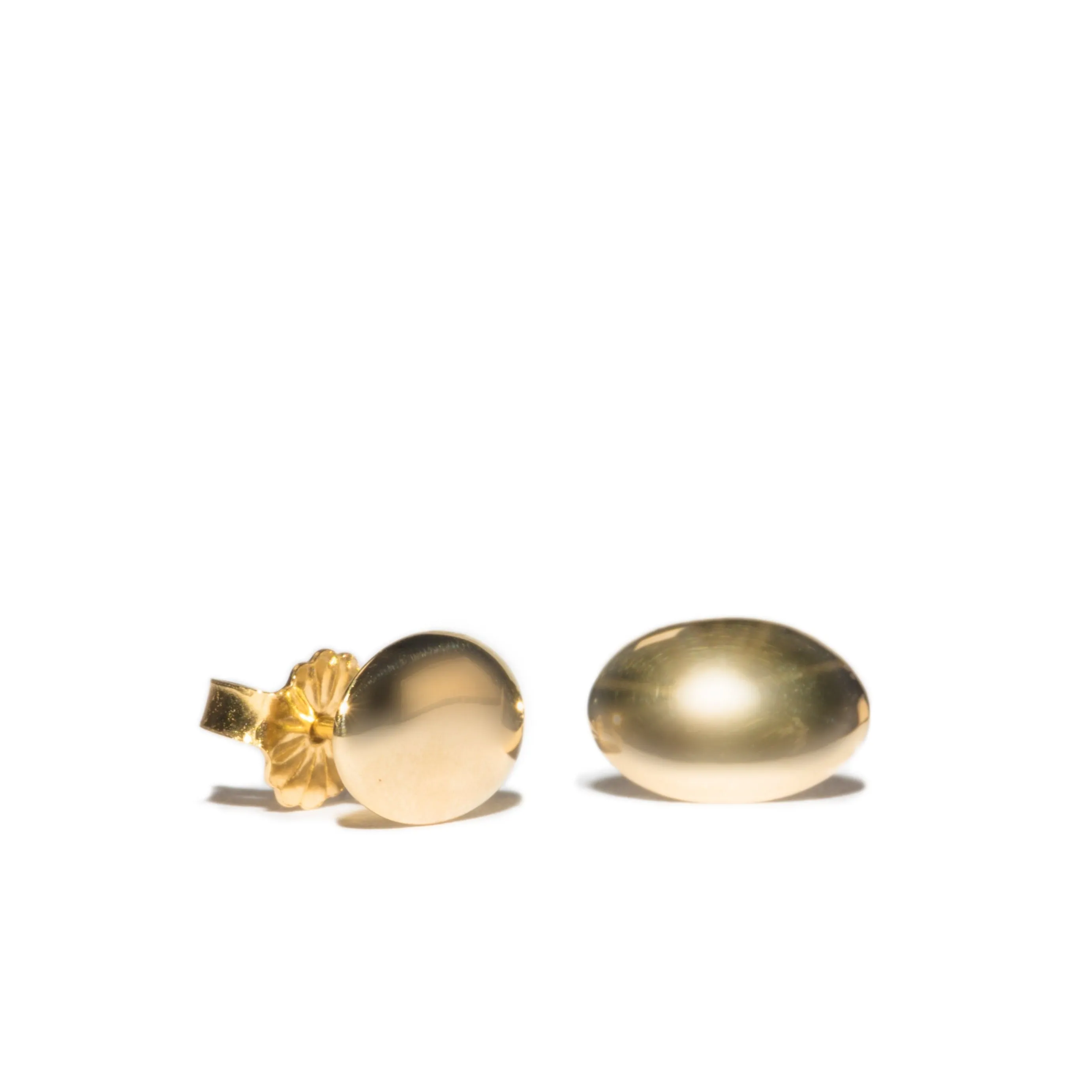 <!--ER889-->SALE-oval mirror stud earrings