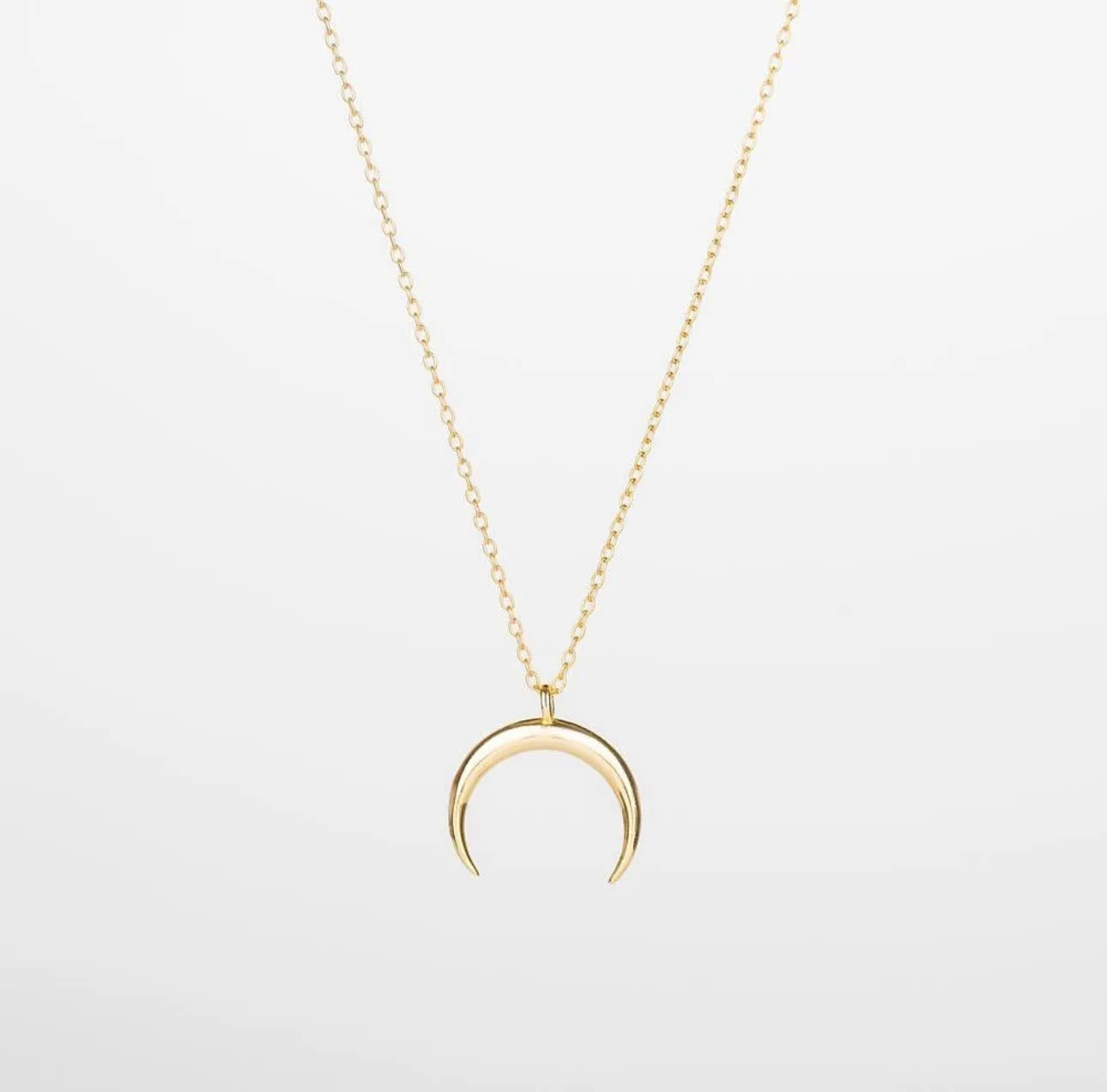 LUNE Crescent Moon Sterling Silver Necklace